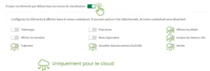 Qlik cloud nouveauté mai 2025 menu contextuel des visualisations