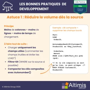 Bonnes pratiques Qlik, que faire quand vos rechargements Qlik sont trop lent : Réduire le volume dès la source