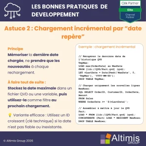 Bonnes pratiques Qlik, que faire quand vos rechargements Qlik sont trop lent : Utilisez le chargement incrémental par date repère