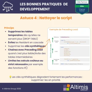 Bonnes pratiques Qlik, que faire quand vos rechargements Qlik sont trop lent : Nettoyer le script