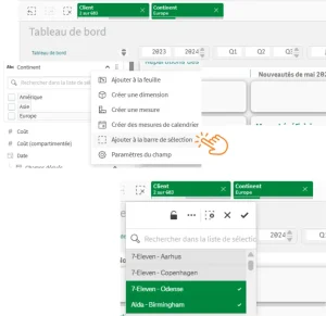 Nouveauté Qlik Sense mai 2026 - Champs clés